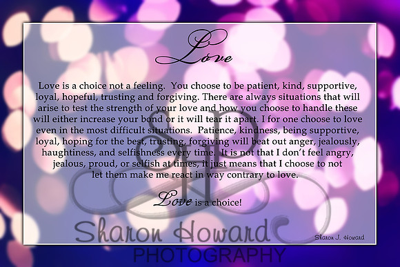 Love is a Choice